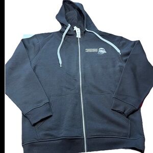 STORM TROOPER BLACK zip HOODIE  Support Our Troops STAR WARS  Military NEW Men M